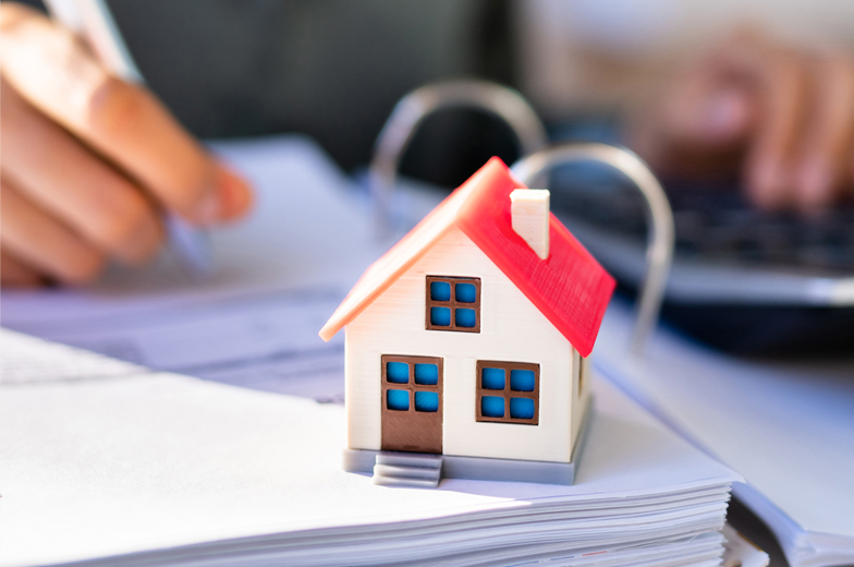 Hausmodell bei einer Kaufberatung